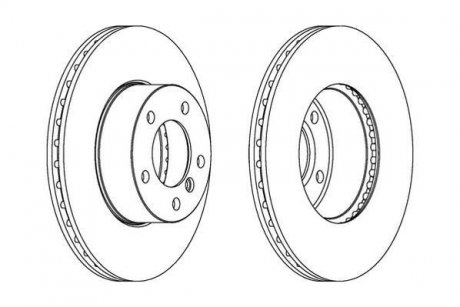 Гальмівний диск Jurid 562342JC