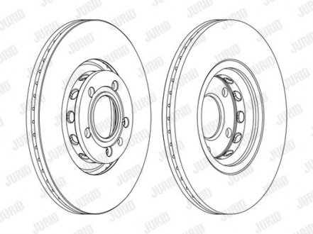 Диск тормозной AU/SK/VW ! Jurid 562383JC1