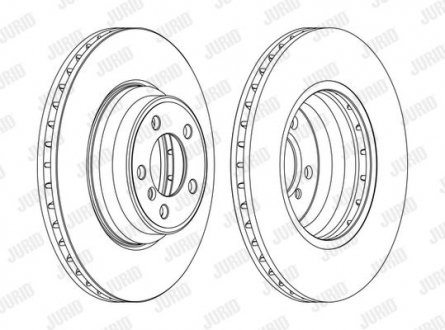 Диск гальмівний + !.. Jurid 562401JC1 (фото 1)