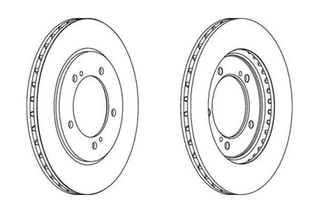 Гальмівний диск Jurid 562445JC