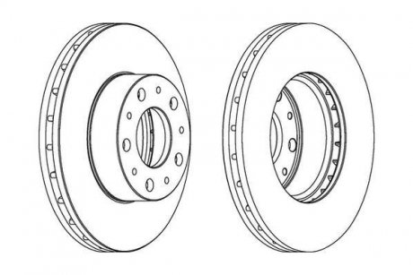 Диск тормозной Jurid 562468JC