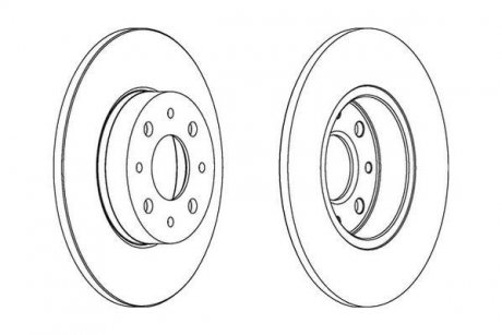 Гальмівний диск Jurid 562500JC