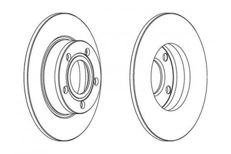 Гальмівний диск Jurid 562503JC