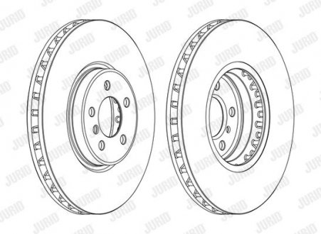 Диск гальмівний + !.. Jurid 562522JC1 (фото 1)