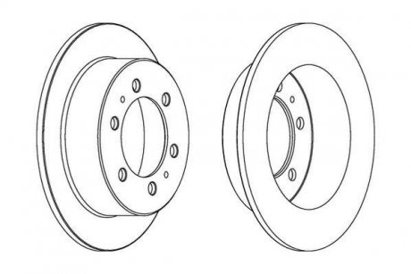 Гальмівний диск Jurid 562530JC