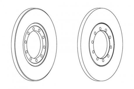 Гальмівний диск Jurid 562537JC