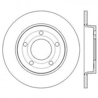 Тормозной диск Jurid 562560JC