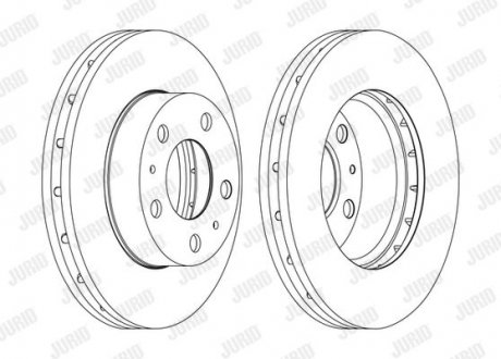 Диск гальмівний !.. Jurid 562630JC1 (фото 1)