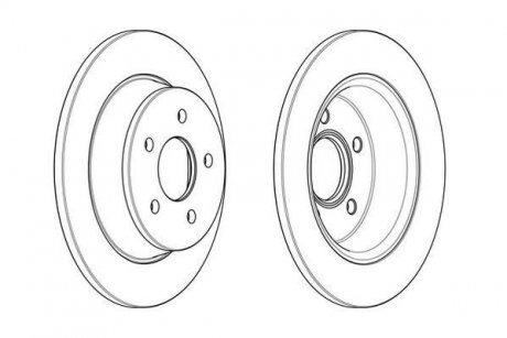 Гальмівний диск Jurid 562655JC