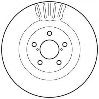 Диск гальмівний SUBARU Jurid 562677JC