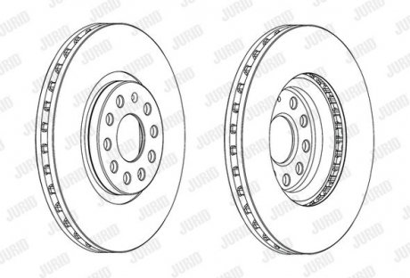 Диск тормозной !.. Jurid 562688JC1 (фото 1)