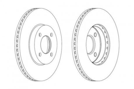 Гальмівний диск Jurid 562693JC