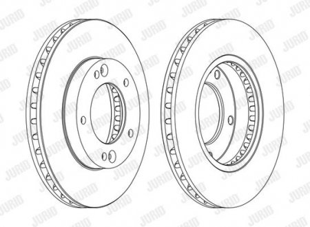 Диск гальмівний !.. Jurid 562772JC1 (фото 1)