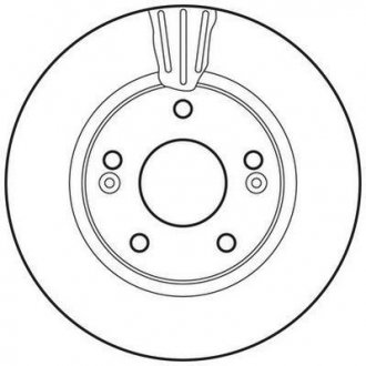 Тормозной диск Jurid 562789JC