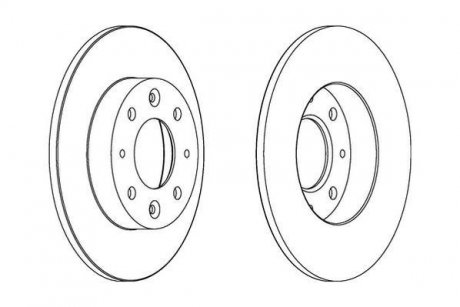 Гальмівний диск Jurid 562865JC
