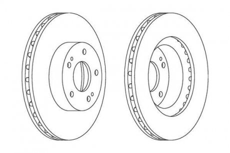 Гальмівний диск Jurid 562873JC