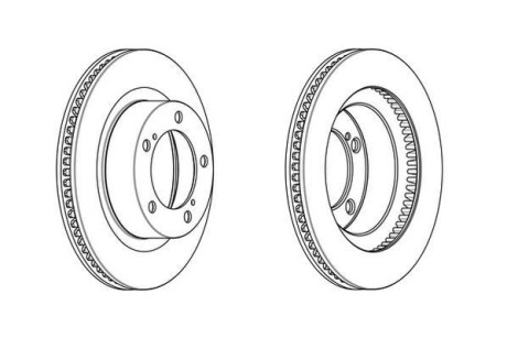 Гальмівний диск Jurid 562887JC1