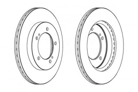 Гальмівний диск Jurid 562906JC
