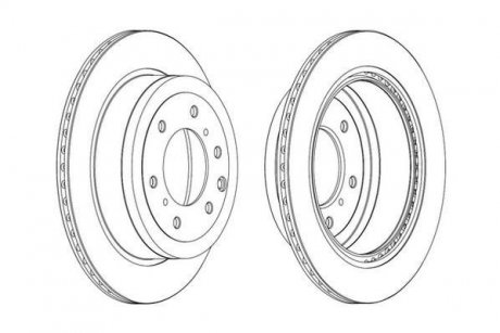 Диск гальмівний PAJERO 06- Jurid 562914JC