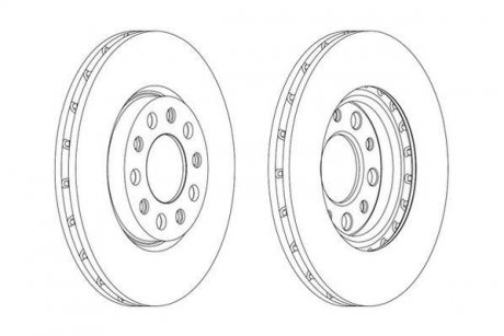 Гальмівний диск Jurid 562916JC