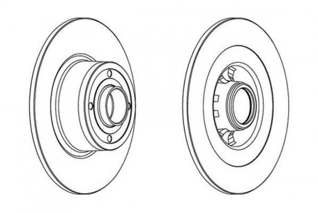 Гальмівний диск Jurid 562935JC1