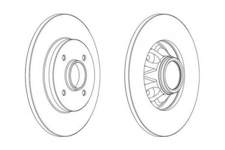 Гальмівний диск Jurid 562937JC1