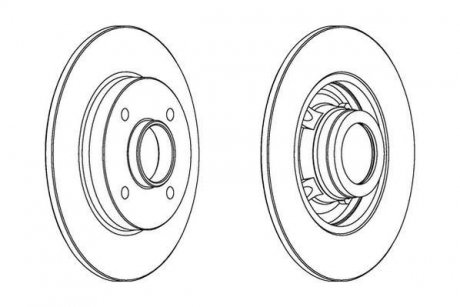 Гальмівний диск Jurid 562938JC1