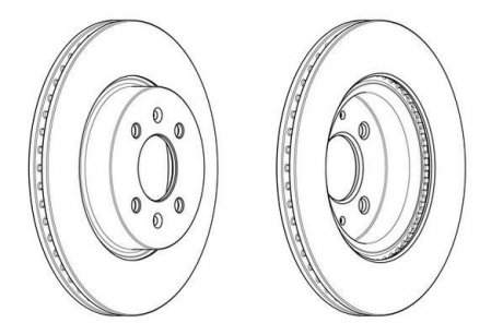 Гальмівний диск Jurid 562944JC