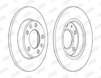 Гальмівний диск Jurid 562996JC