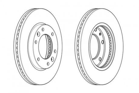 Тормозной диск Jurid 563006JC