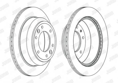 Гальмівний диск Jurid 563007JC
