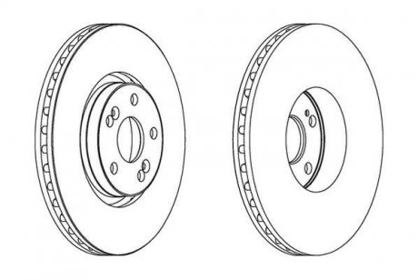 Тормозной диск Jurid 563025JC1