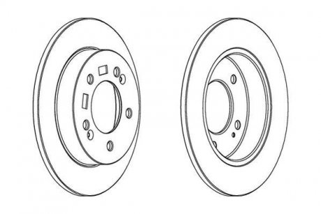 Гальмівний диск Jurid 563033JC