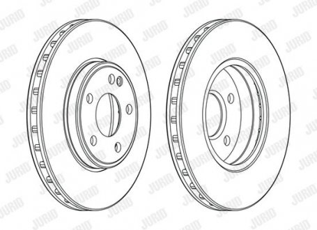 Диск тормозной MERCEDES Jurid 563114JC