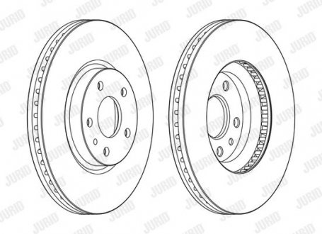 Диск гальмівний MONDEO IV Jurid 563154JC