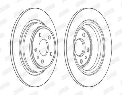 Диск гальмівний MONDEO IV tyі Jurid 563155JC