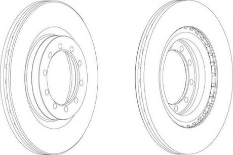 Гальмівний диск Jurid 569101J