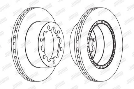 Гальмівний диск Jurid 569138J (фото 1)