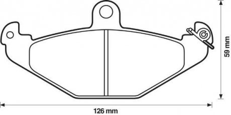 Тормозные колодки, дисковый тормоз (набор) Jurid 571425J (фото 1)