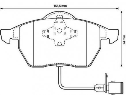 Тормозные колодки, дисковый тормоз (набор) Jurid 571512J