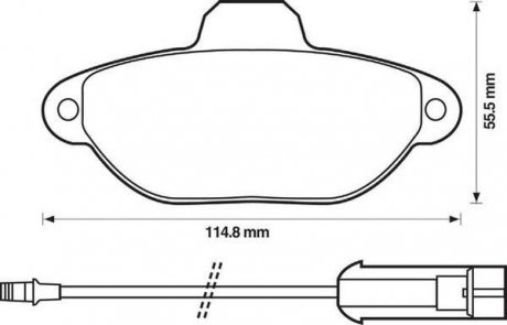 Тормозные колодки, дисковый тормоз (набор) Jurid 571523D