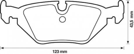 Тормозные колодки, дисковый тормоз (набор) Jurid 571527J (фото 1)