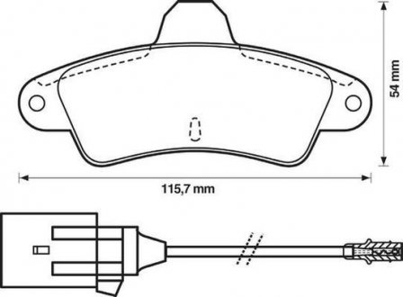 Тормозные колодки, дисковый тормоз (набор) Jurid 571755J (фото 1)