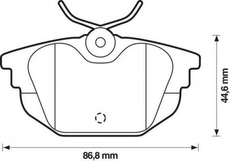 Тормозные колодки, дисковый тормоз (набор) Jurid 571979J