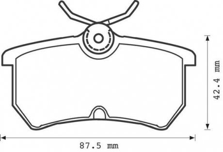 Тормозные колодки, дисковый тормоз (набор) Jurid 571998J (фото 1)