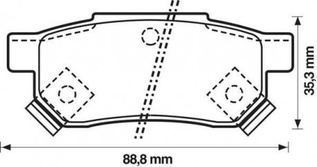 Тормозные колодки, дисковый тормоз (набор) Jurid 572136J (фото 1)