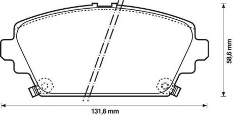 Тормозные колодки, дисковый тормоз (набор) Jurid 572429J