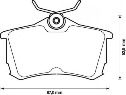 Тормозные колодки, дисковый тормоз (набор) Jurid 572478J (фото 1)