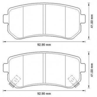 Тормозные колодки, дисковые. Jurid 572590JC