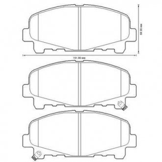 Тормозные колодки, дисковый тормоз (набор) Jurid 572635J